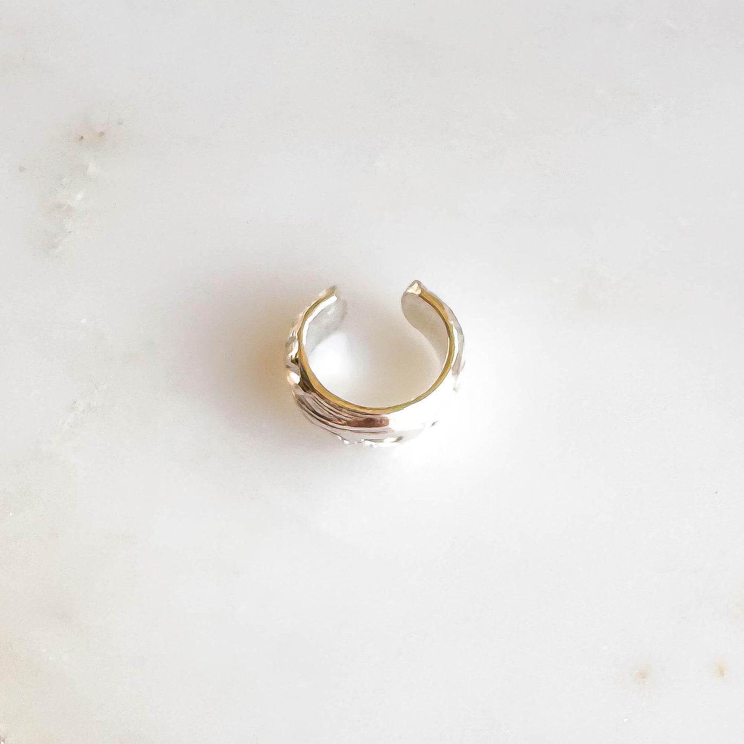 Floral Mini Ear Cuff, Sterling Silver