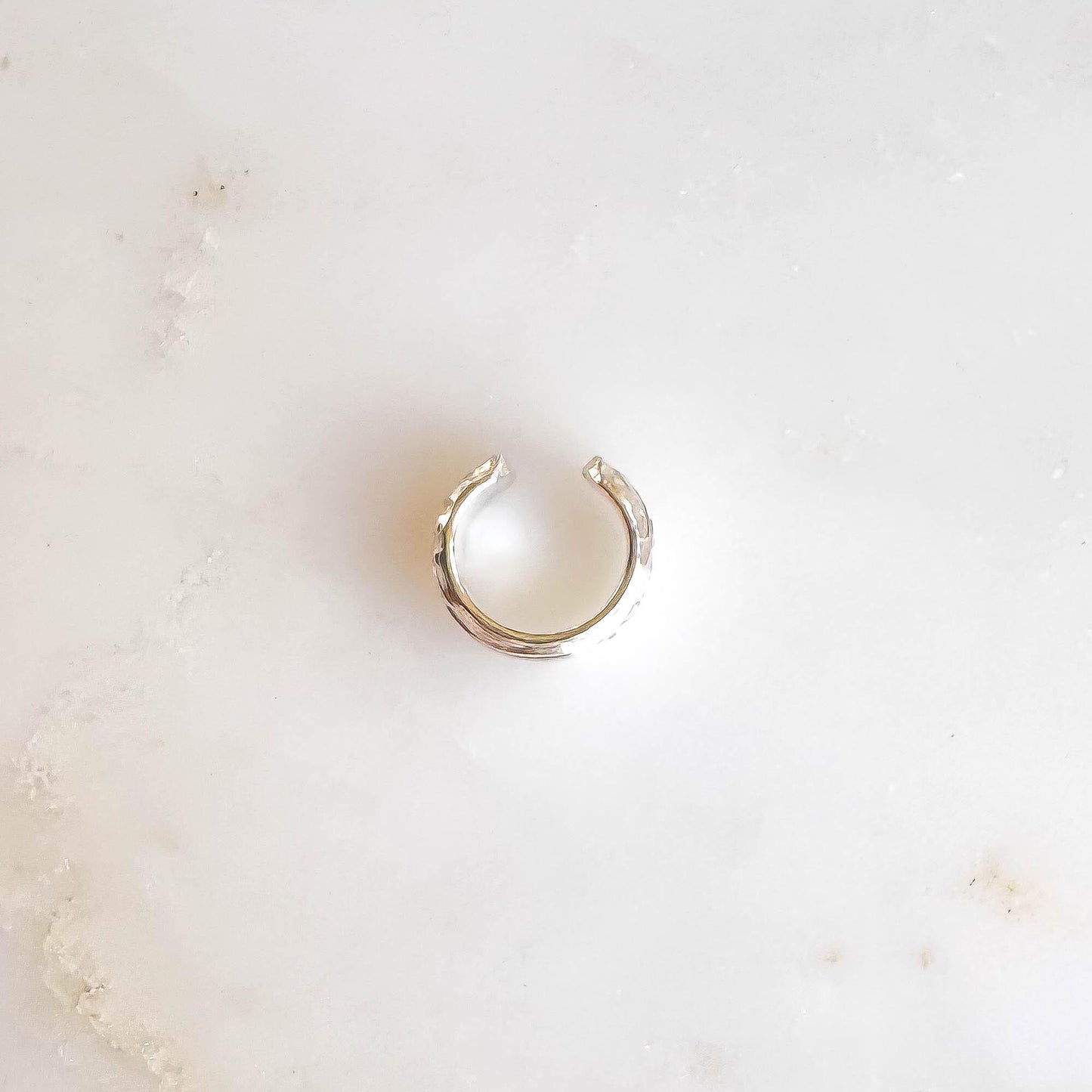 Floral Mini Ear Cuff, Sterling Silver