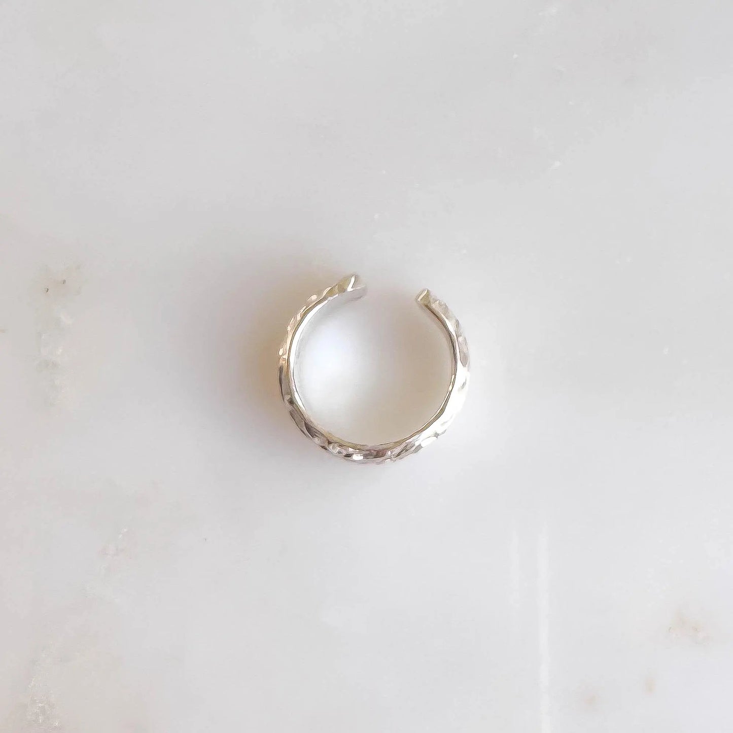 Floral Ear Cuff Conch, Sterling Silver