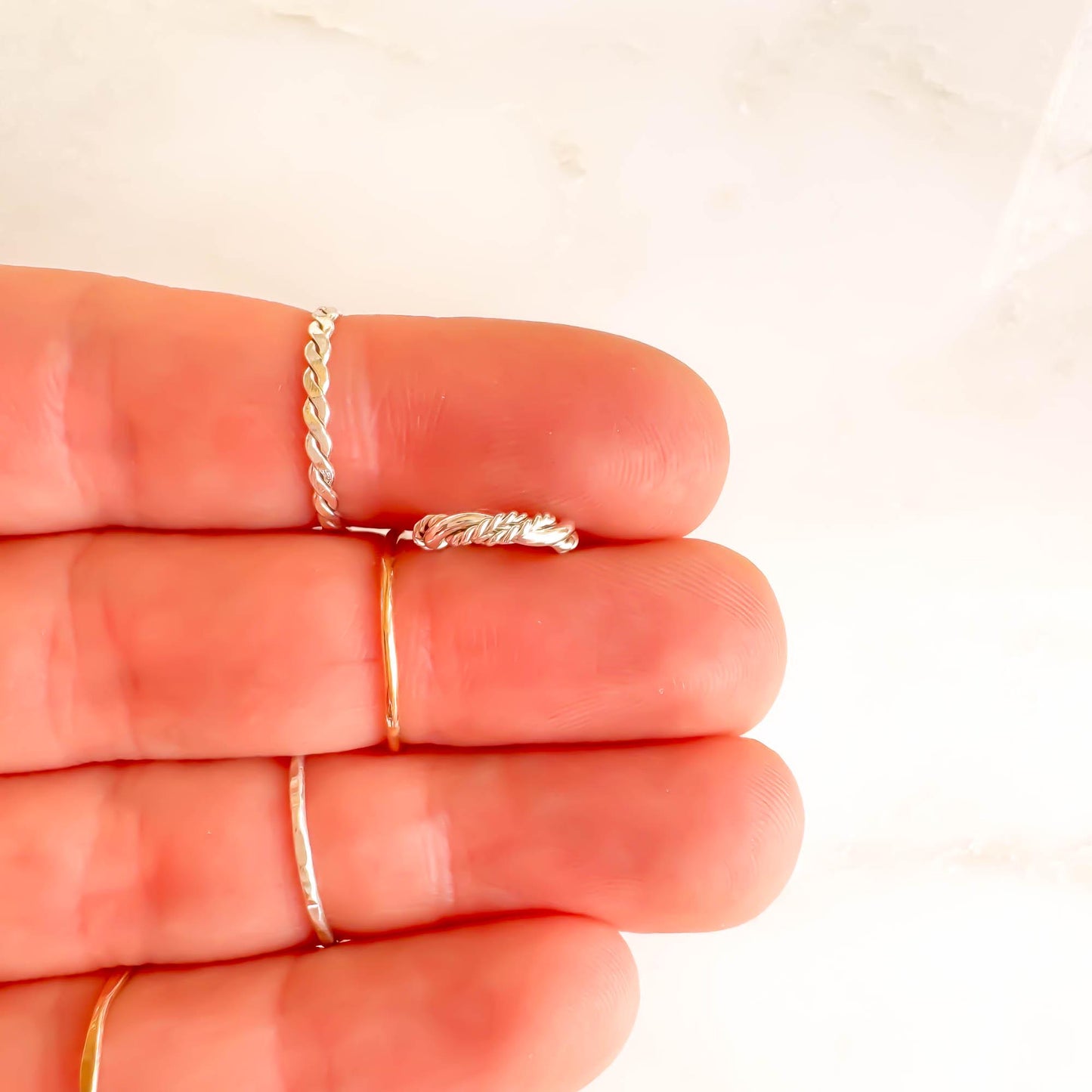 Braided Twist Mini Ear Cuff, Sterling Silver