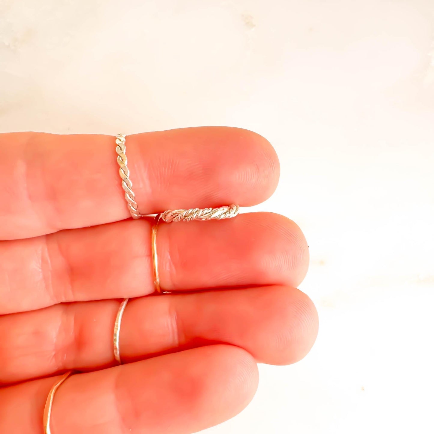 Conch Braided Twist Ear Cuff, Sterling Silver