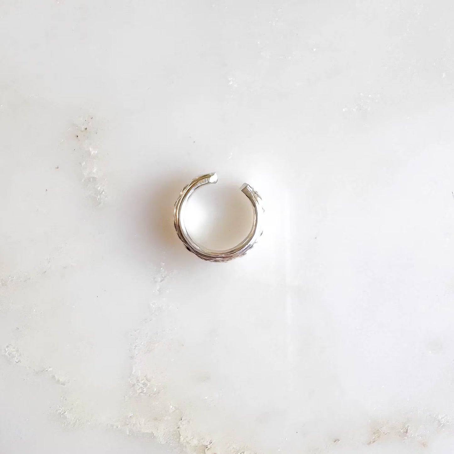 Half Swirl Mini Ear Cuff, Sterling Silver