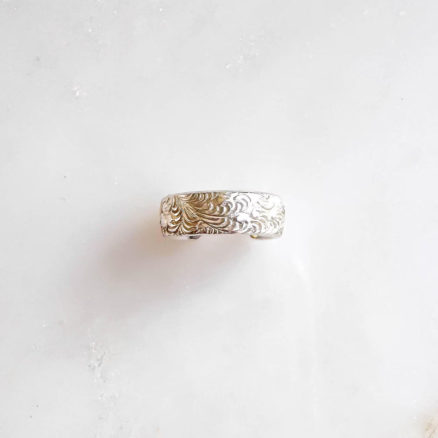 Swirl Mini Ear Cuff, Sterling Silver