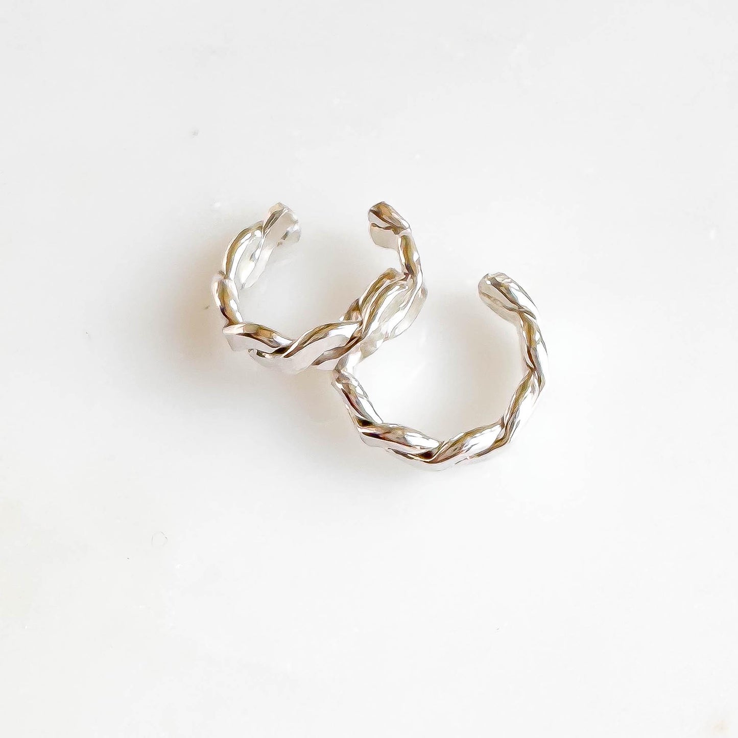 Mini Twist Ear Cuff, Sterling Silver