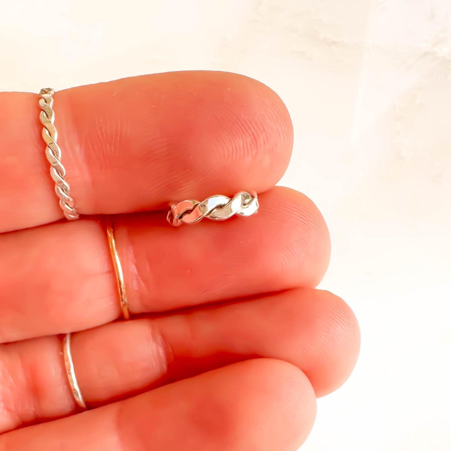 Mini Twist Ear Cuff, Sterling Silver