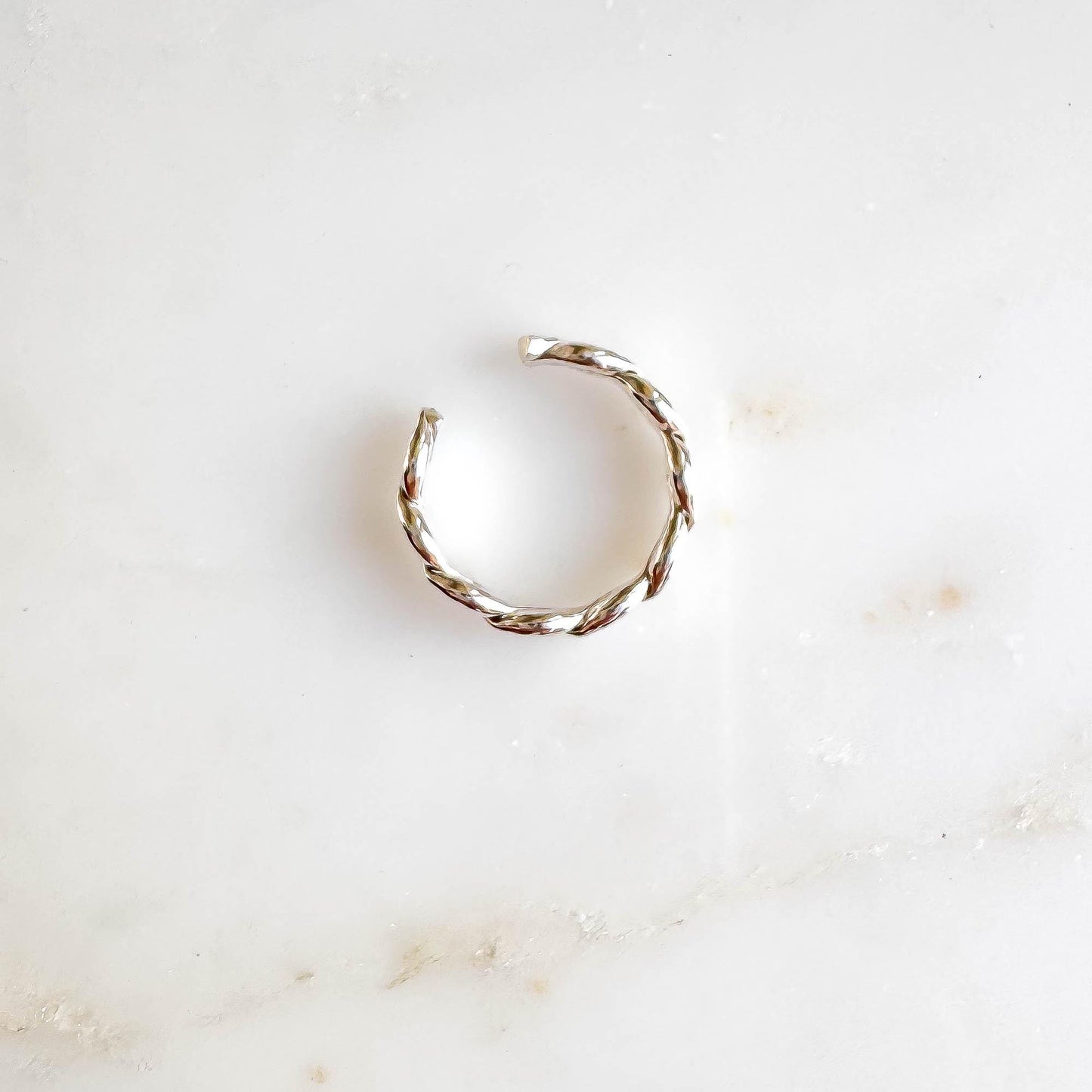 Twist Conch Ear Cuff, Sterling Silver