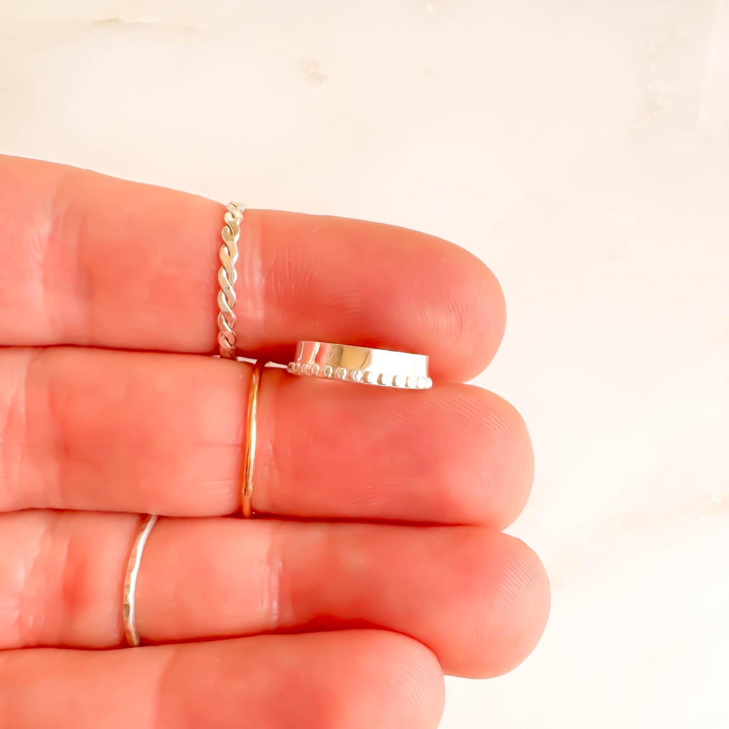 Mini Dot Ear Cuff, Sterling Silver