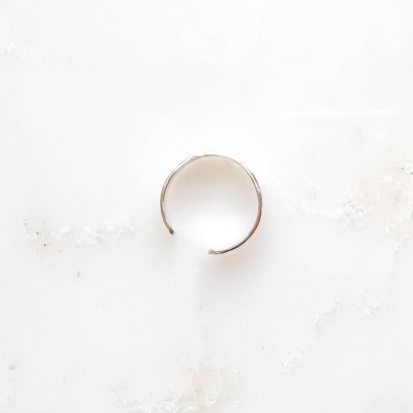 Subtle Textured Finish Mini Ear Cuff, Sterling Silver