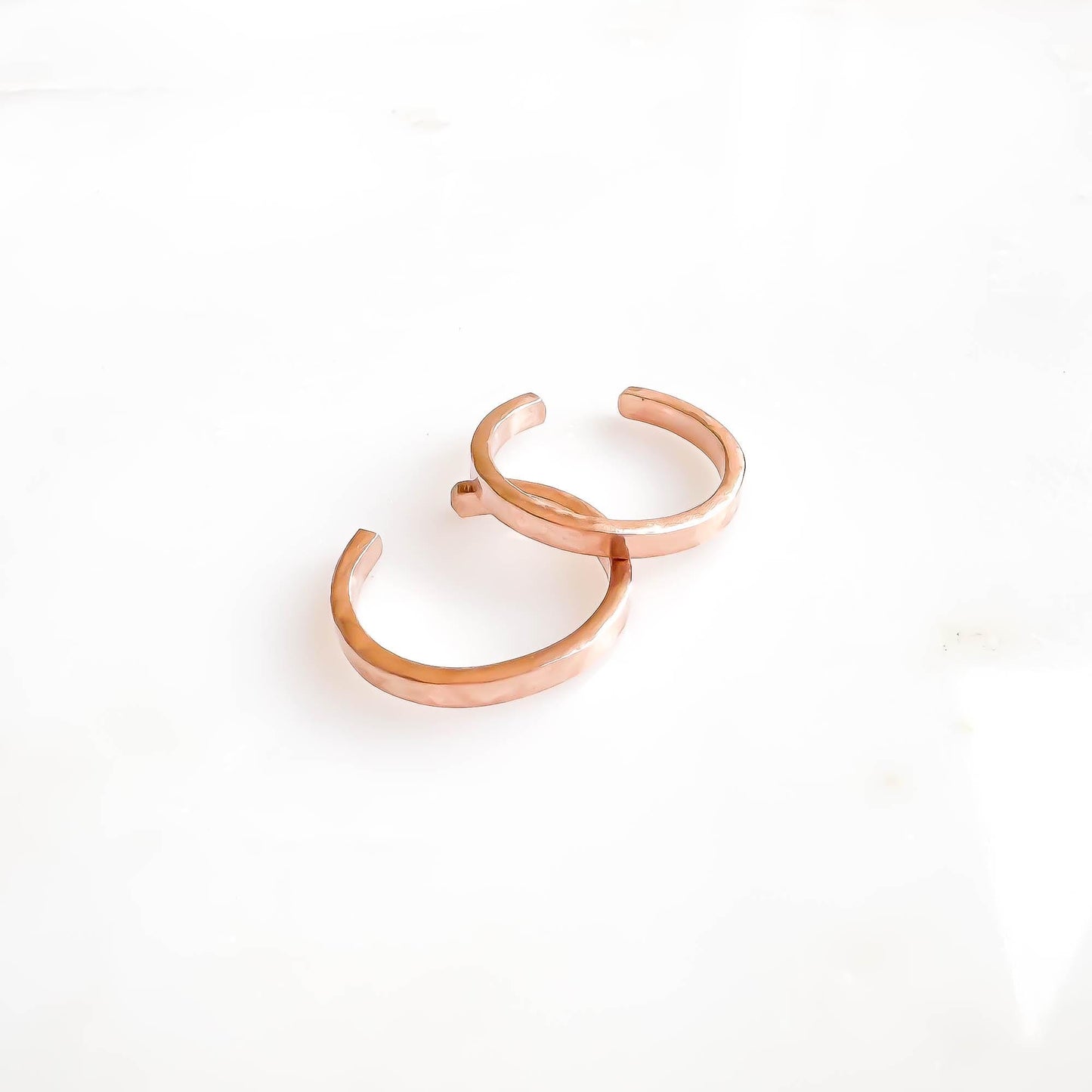 Square Edge Conch Ear Cuff, 14K Rose Gold Filled