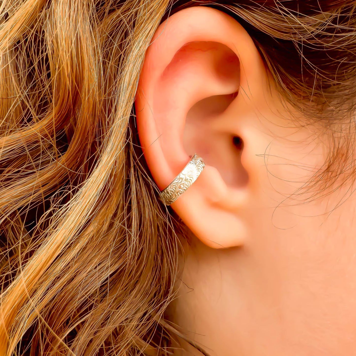 Swirl Conch Ear Cuff, Sterling Silver