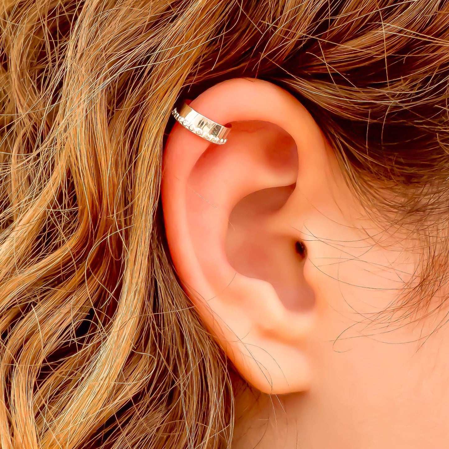 Dot Mini Ear Cuff, Sterling Silver