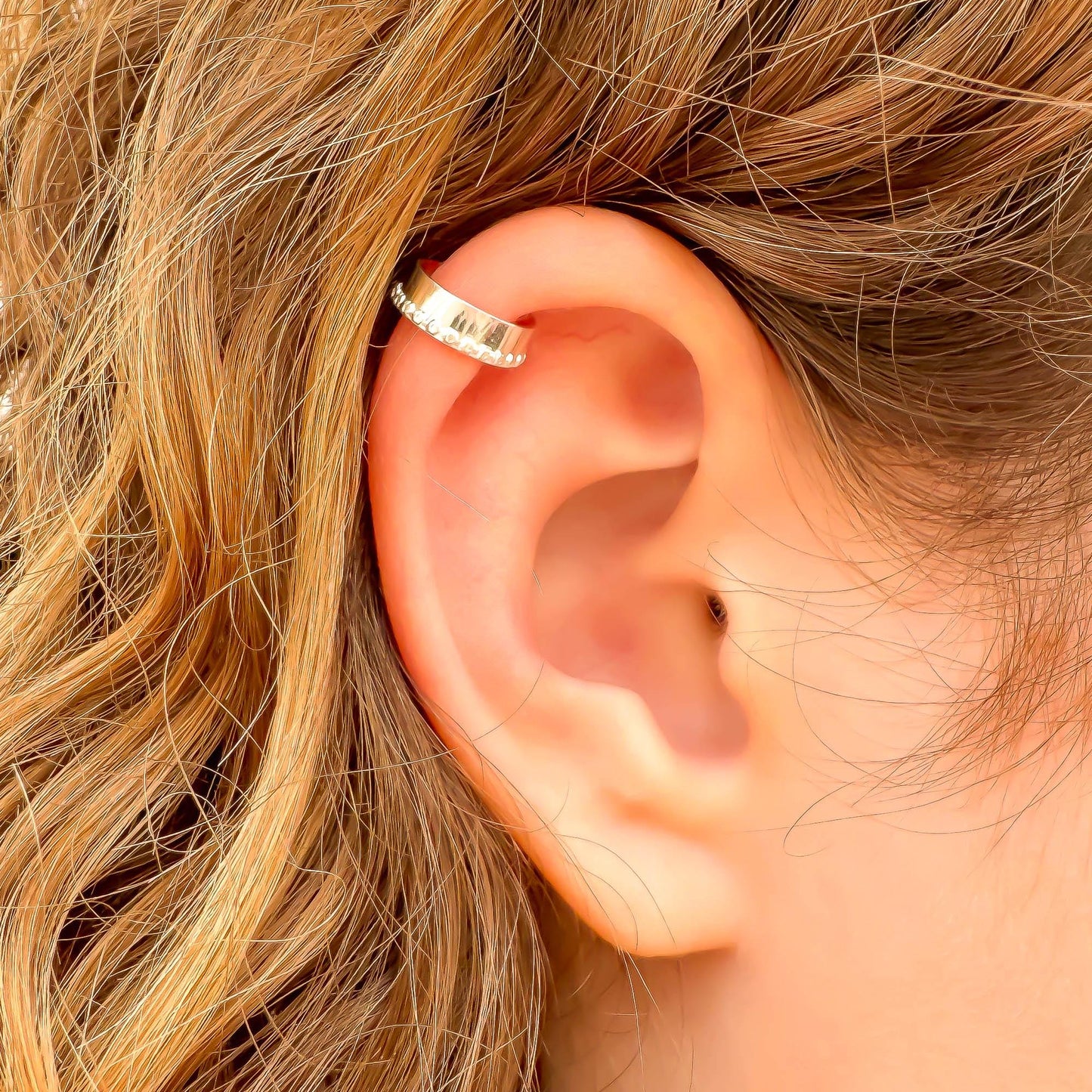 Dot Mini Ear Cuff, Sterling Silver