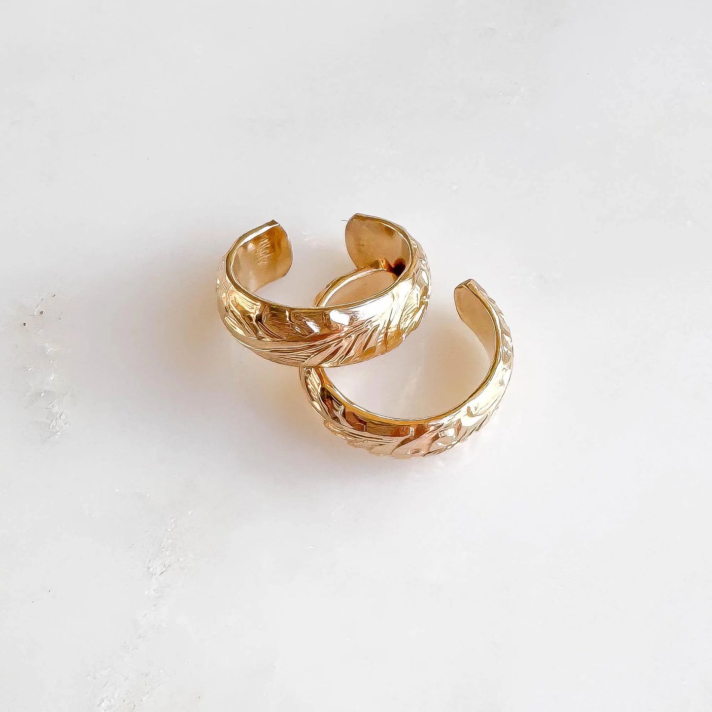 Floral Ear Cuff Conch, 14K Gold Filled