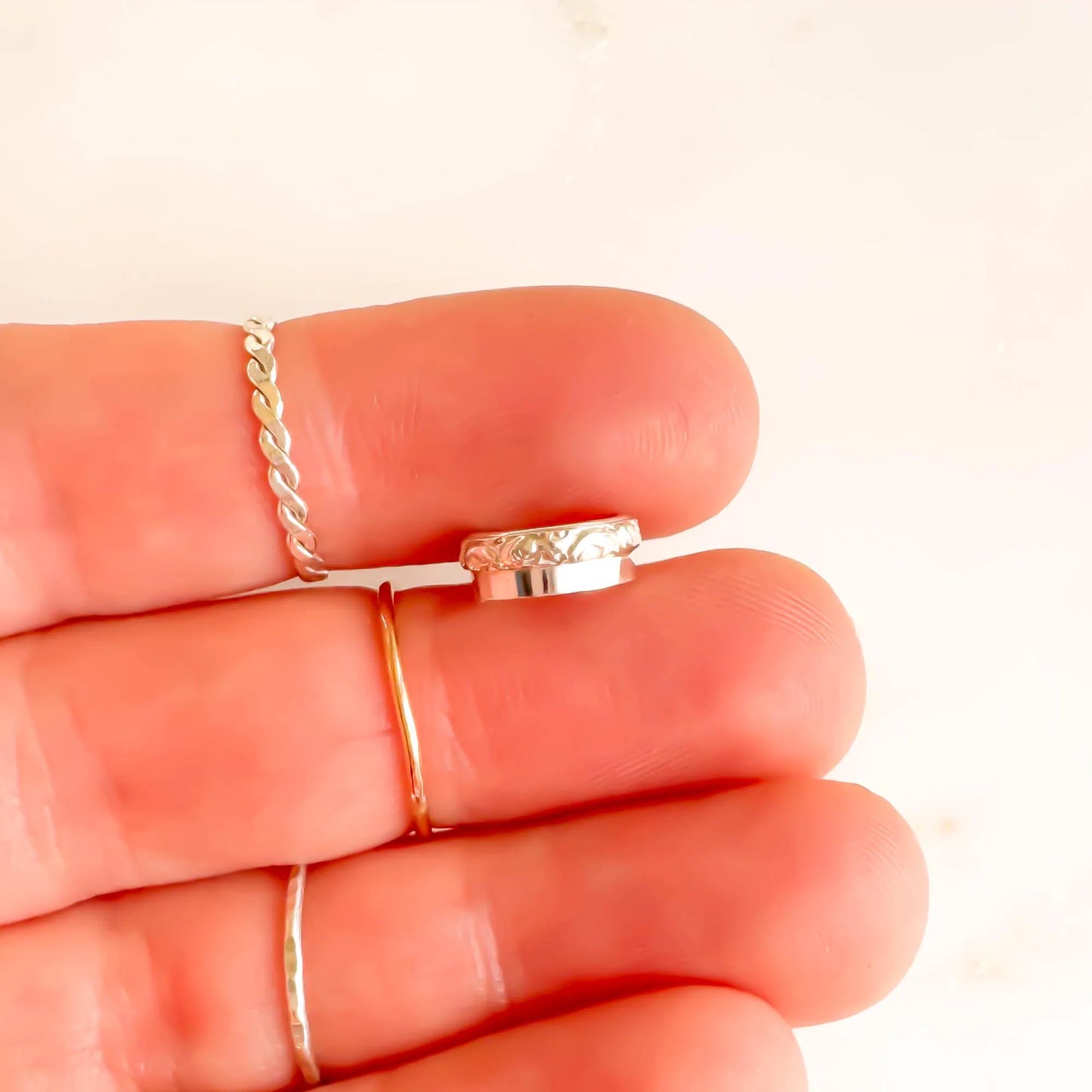 Half Swirl Mini Ear Cuff, Sterling Silver