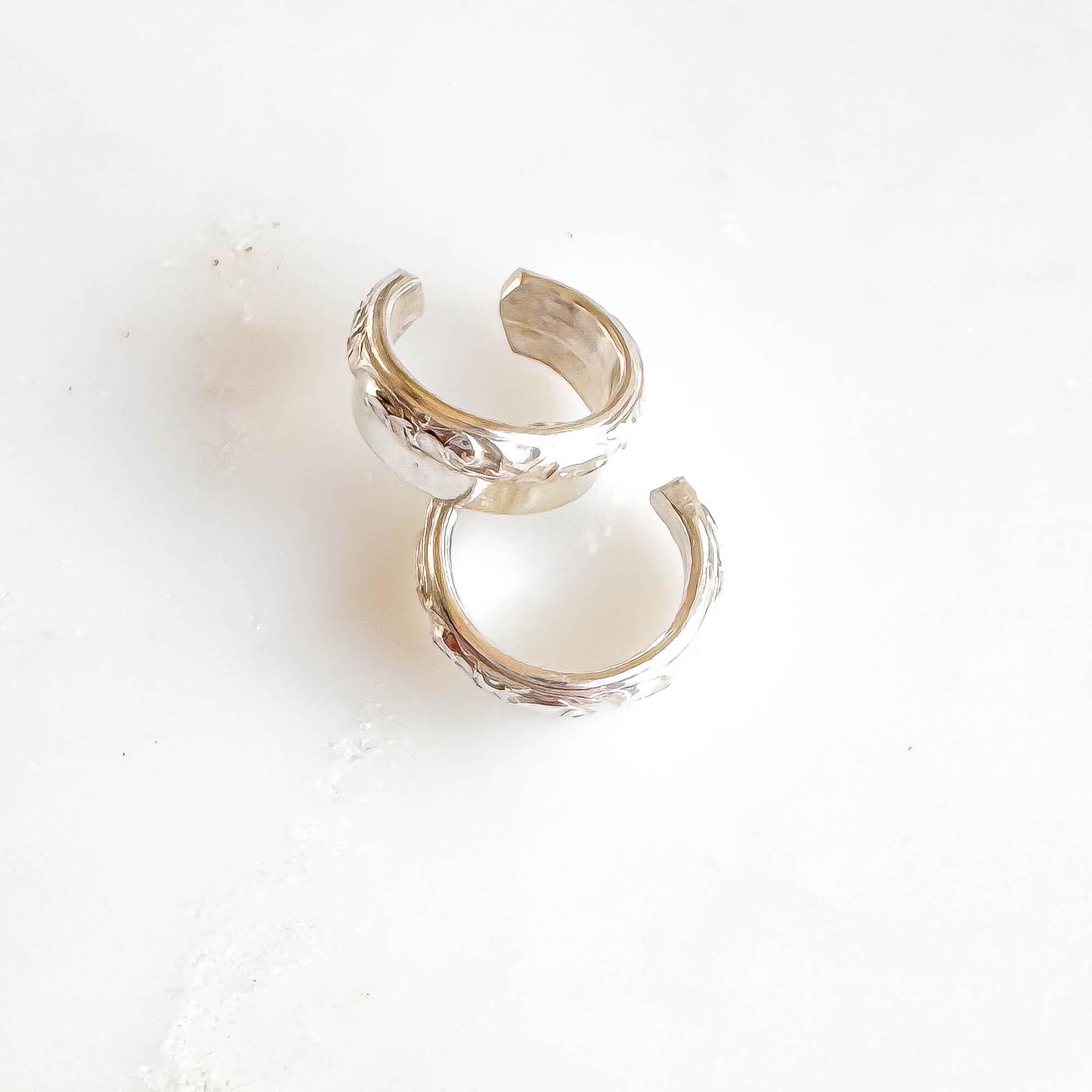 Half Swirl Mini Ear Cuff, Sterling Silver