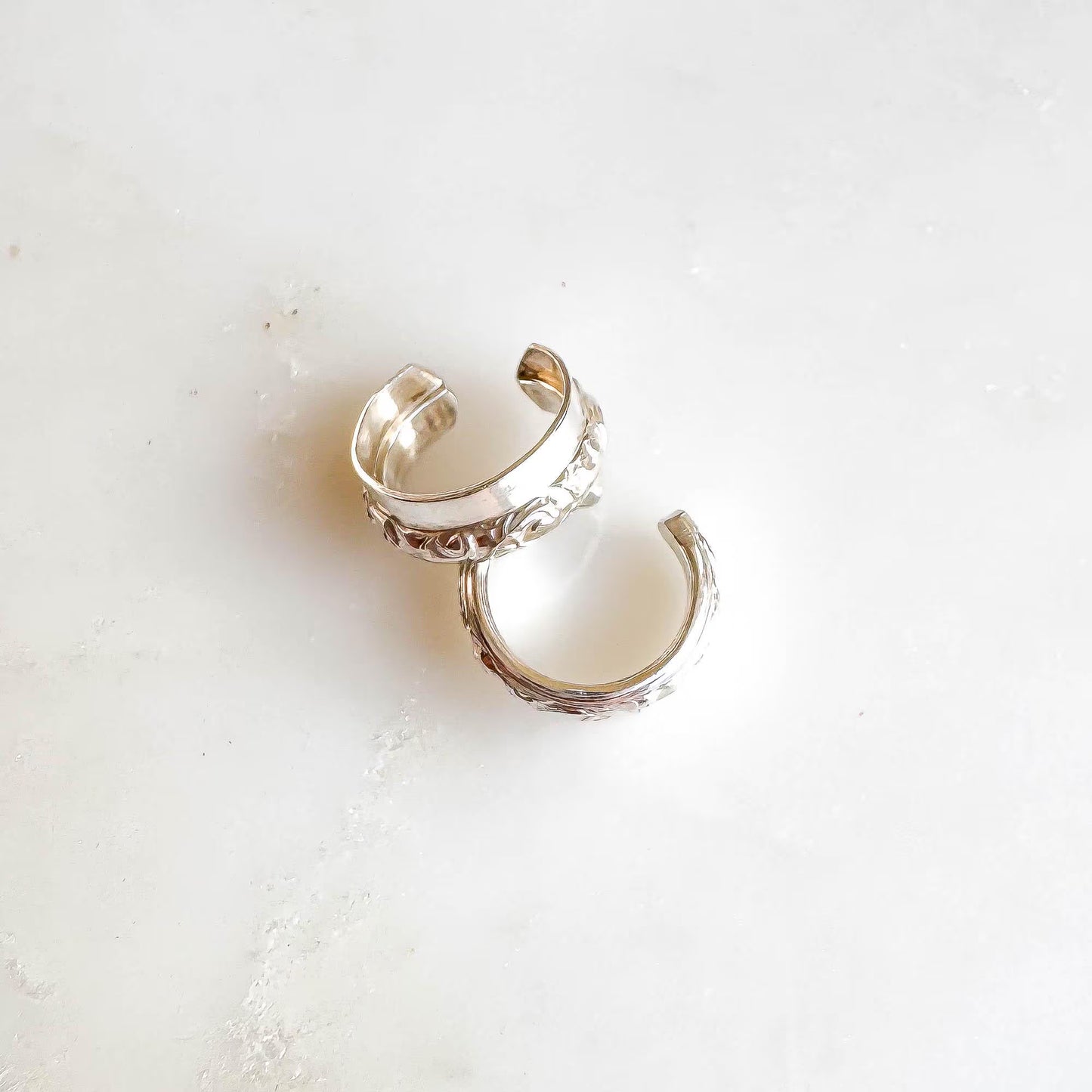 Half Swirl Mini Ear Cuff, Sterling Silver