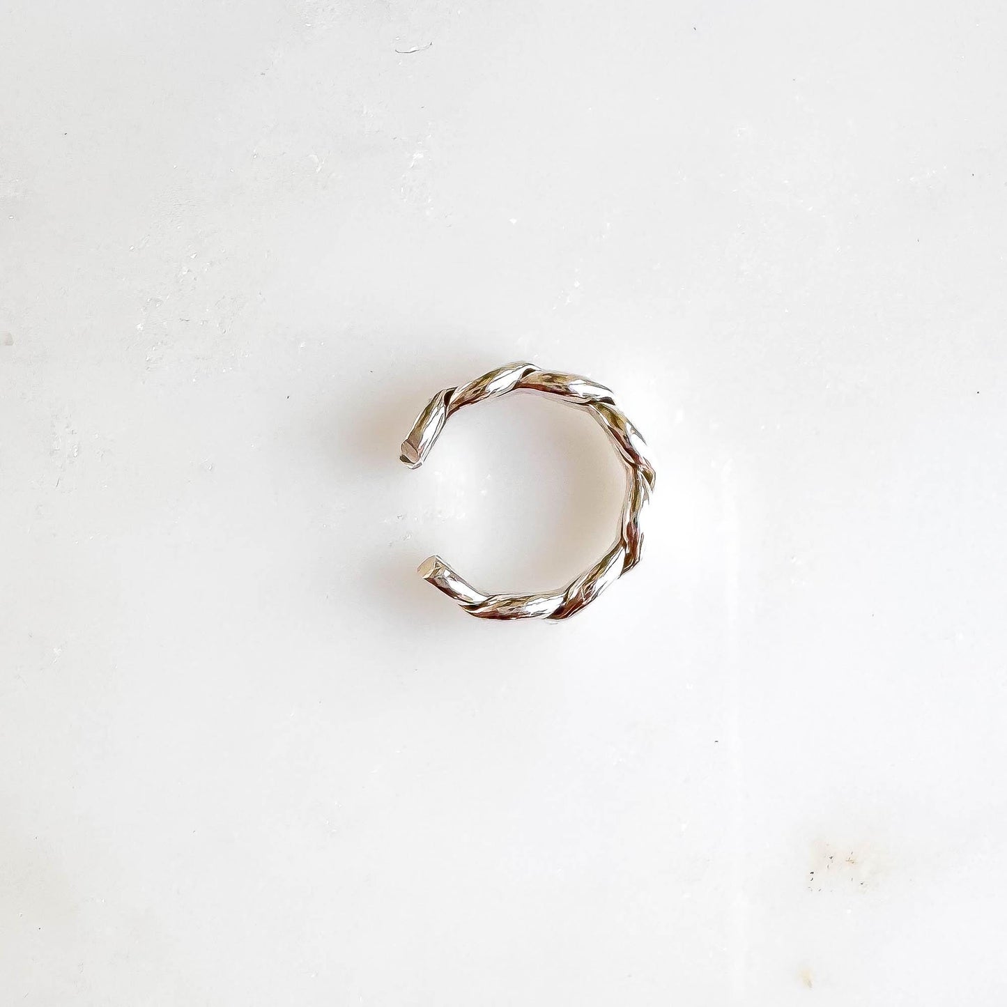 Mini Twist Ear Cuff, Sterling Silver