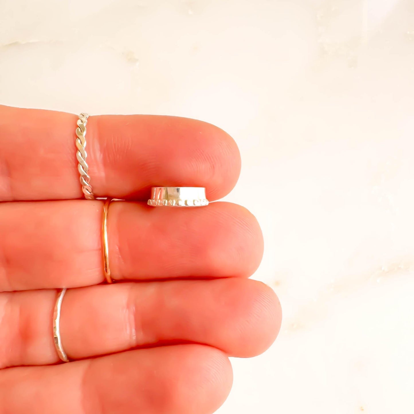 Dot Mini Ear Cuff, Sterling Silver