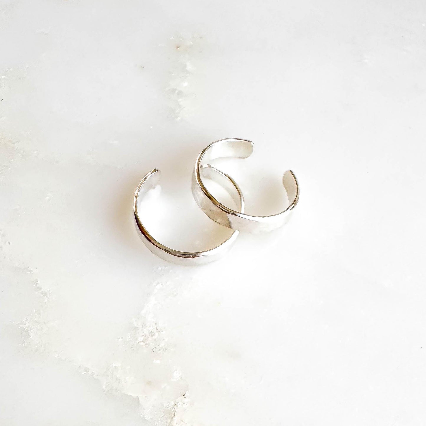 Subtle Textured Finish Mini Ear Cuff, Sterling Silver