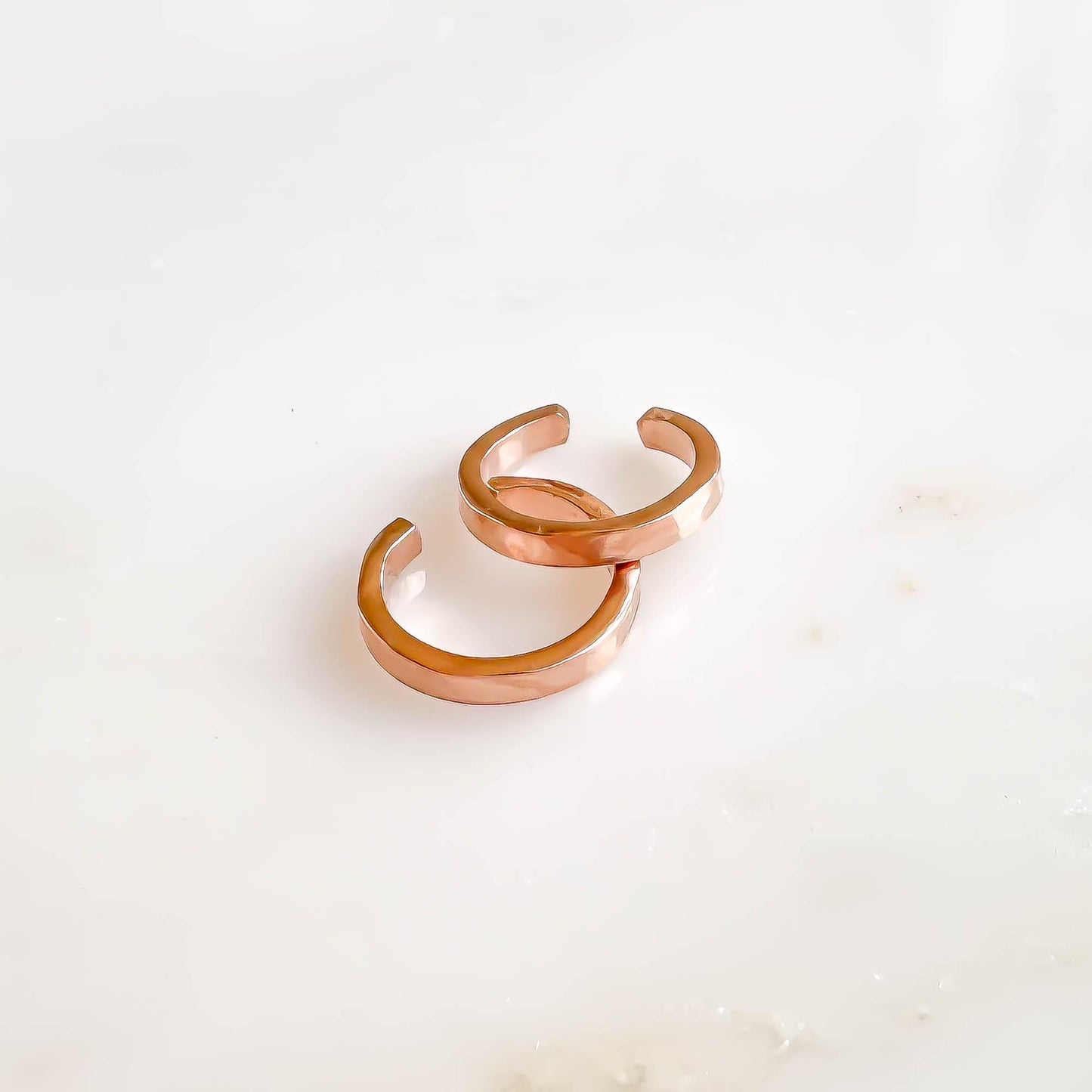 Square Edge Mini Ear Cuff, 14K Rose Gold Filled