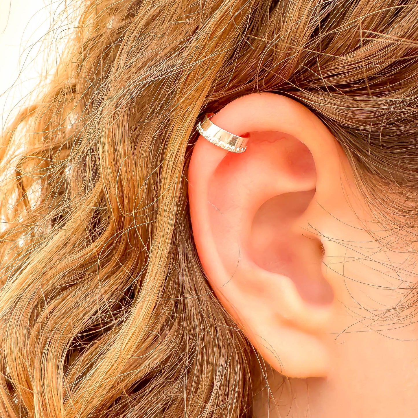 Dot Mini Ear Cuff, Sterling Silver