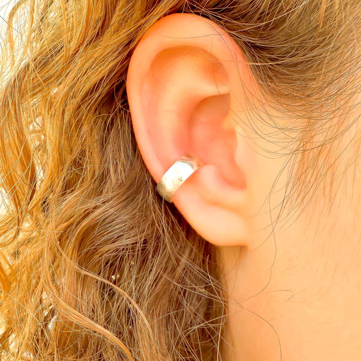 Thick Conch Ear Cuff, Sterling Silver
