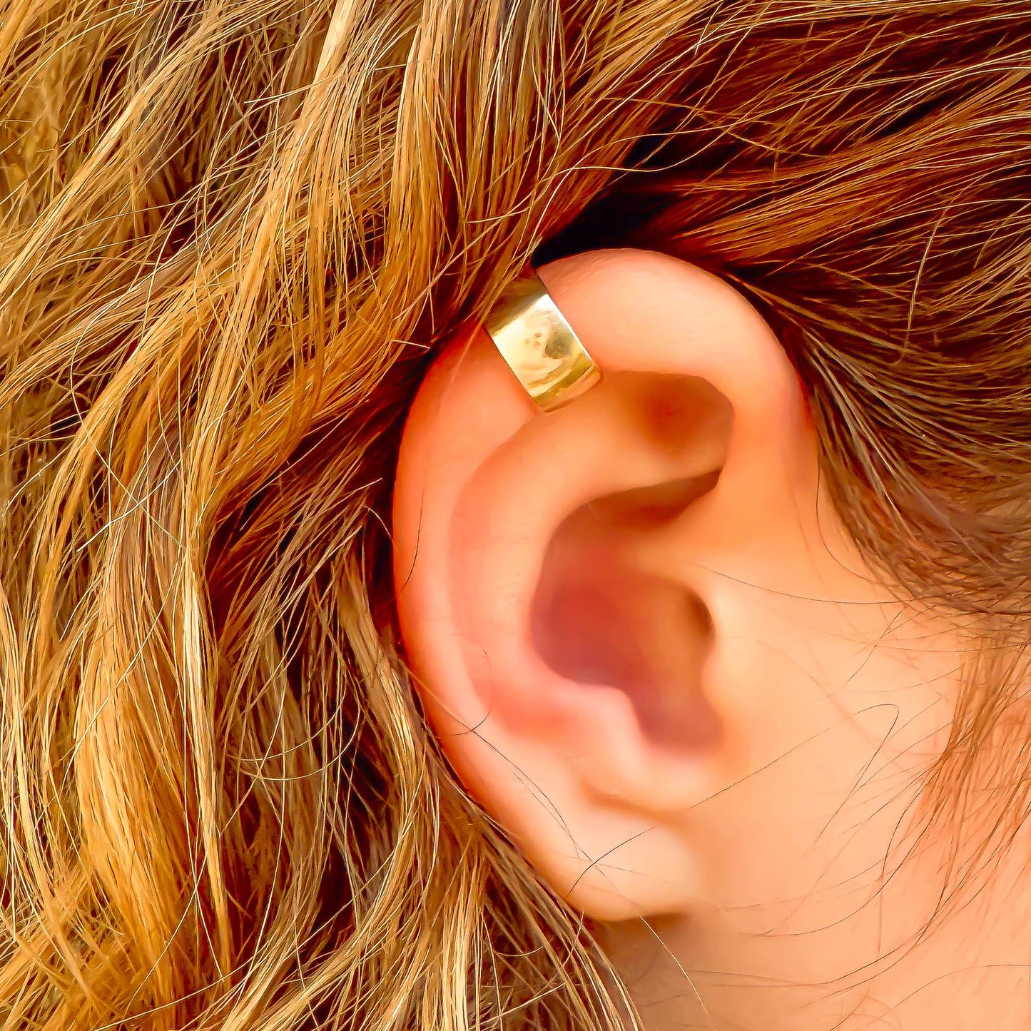 Thick Cartilage Ear Cuff, 14K Gold Filled
