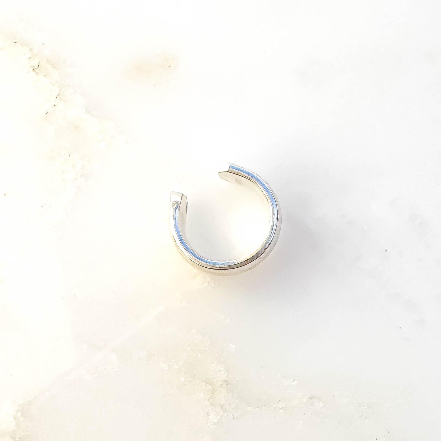 Thick Cartilage Ear Cuff, Sterling Silver