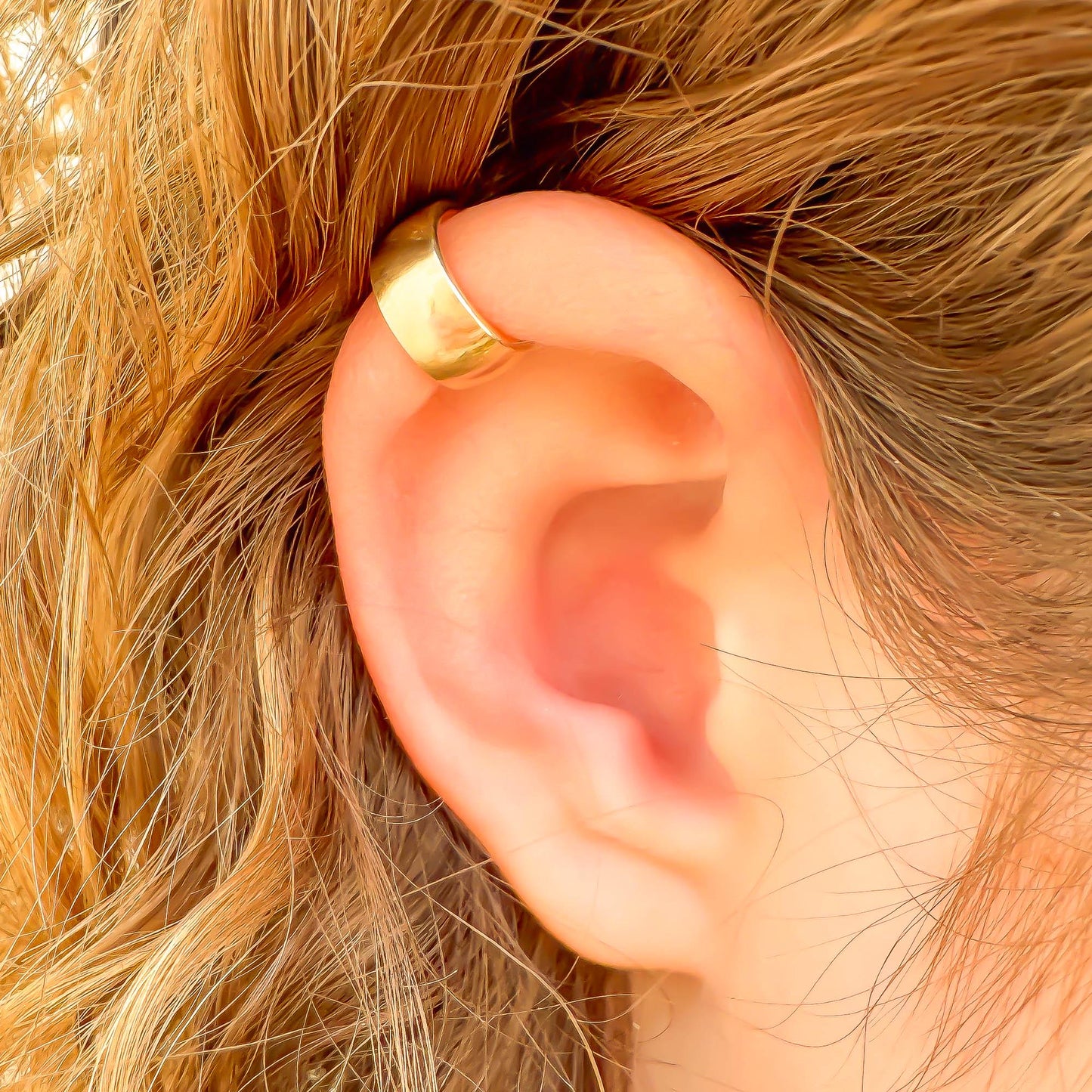 Thick Cartilage Ear Cuff, 14K Gold Filled