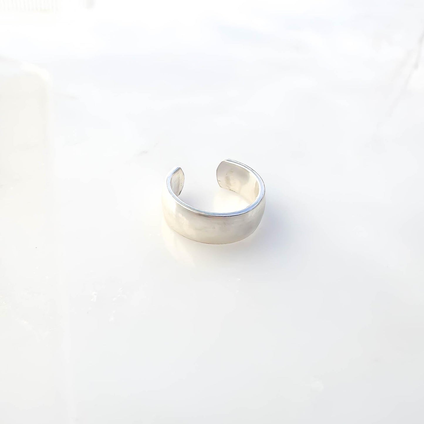 Thick Conch Ear Cuff, Sterling Silver
