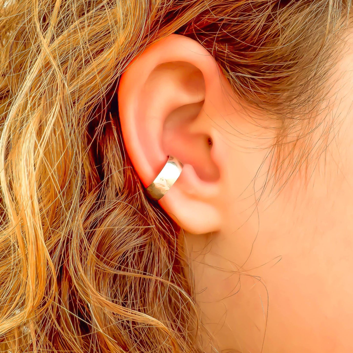 Thick Conch Ear Cuff, Sterling Silver