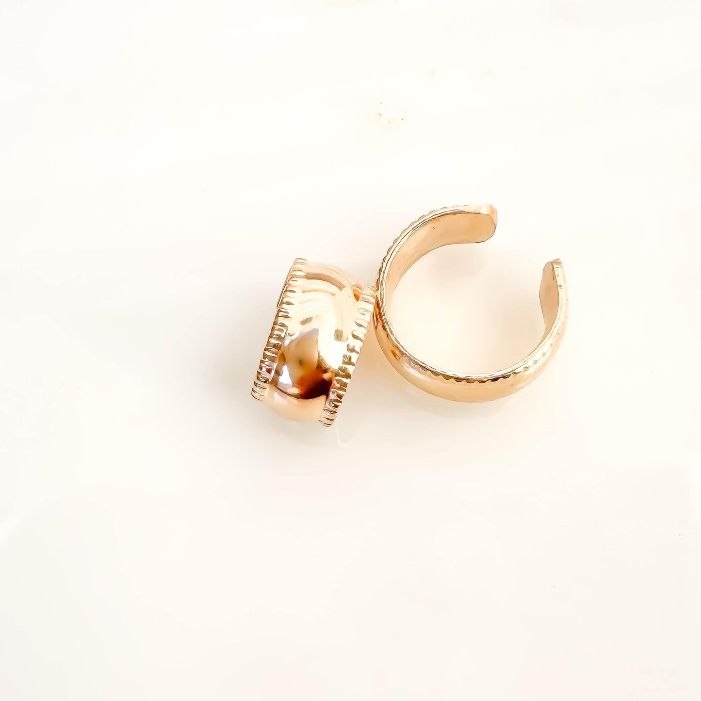 Domed Thick Conch Ear Cuff, 14K Gold Filled