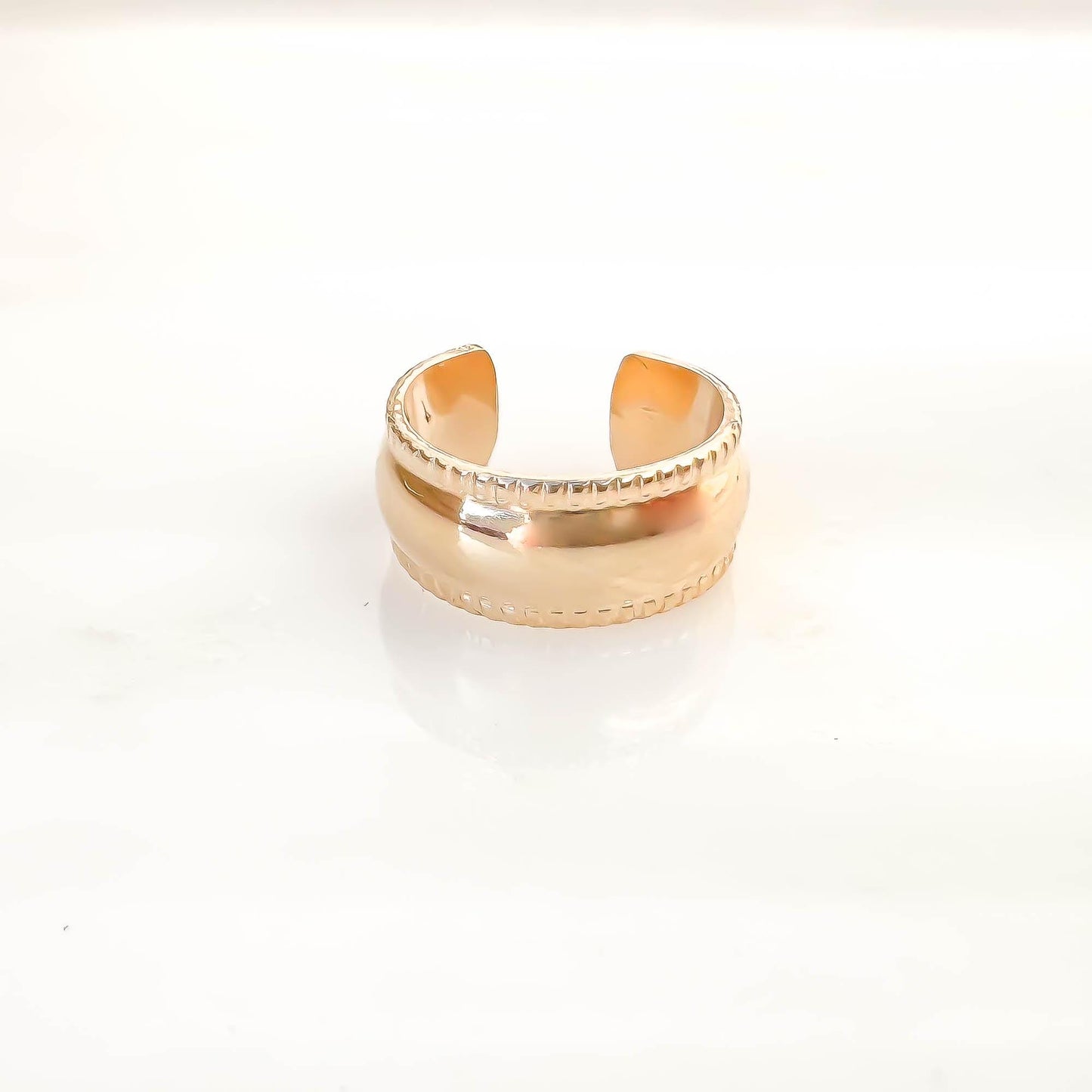 Domed Thick Conch Ear Cuff, 14K Gold Filled