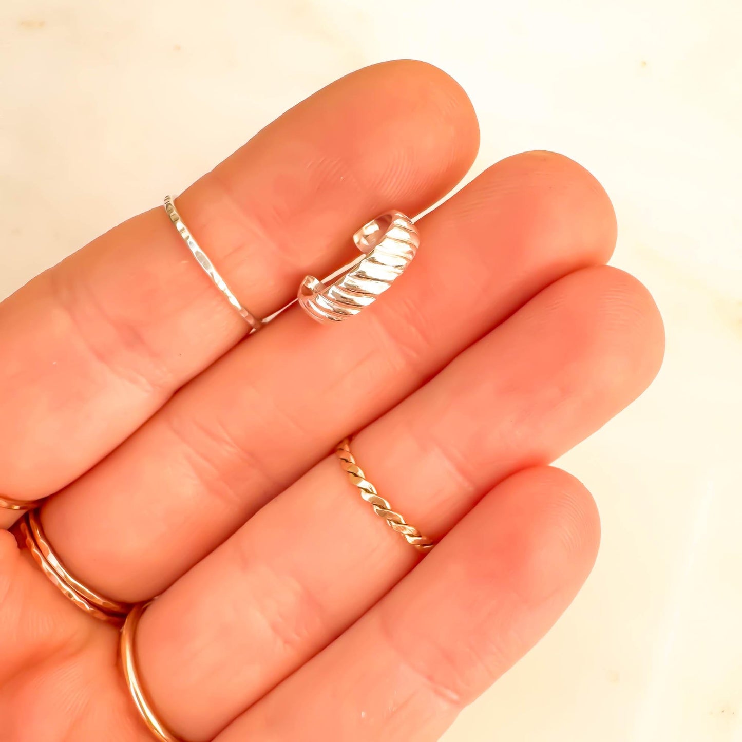 Curve Conch Ear Cuff, Sterling Silver