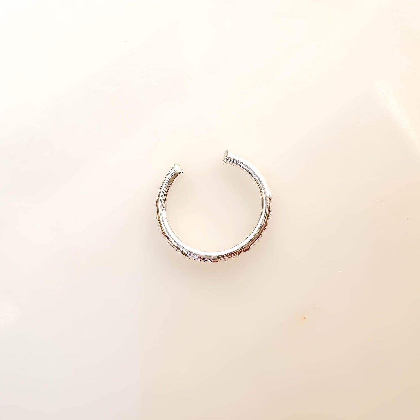 Dot Mini Ear Cuff, Sterling Silver