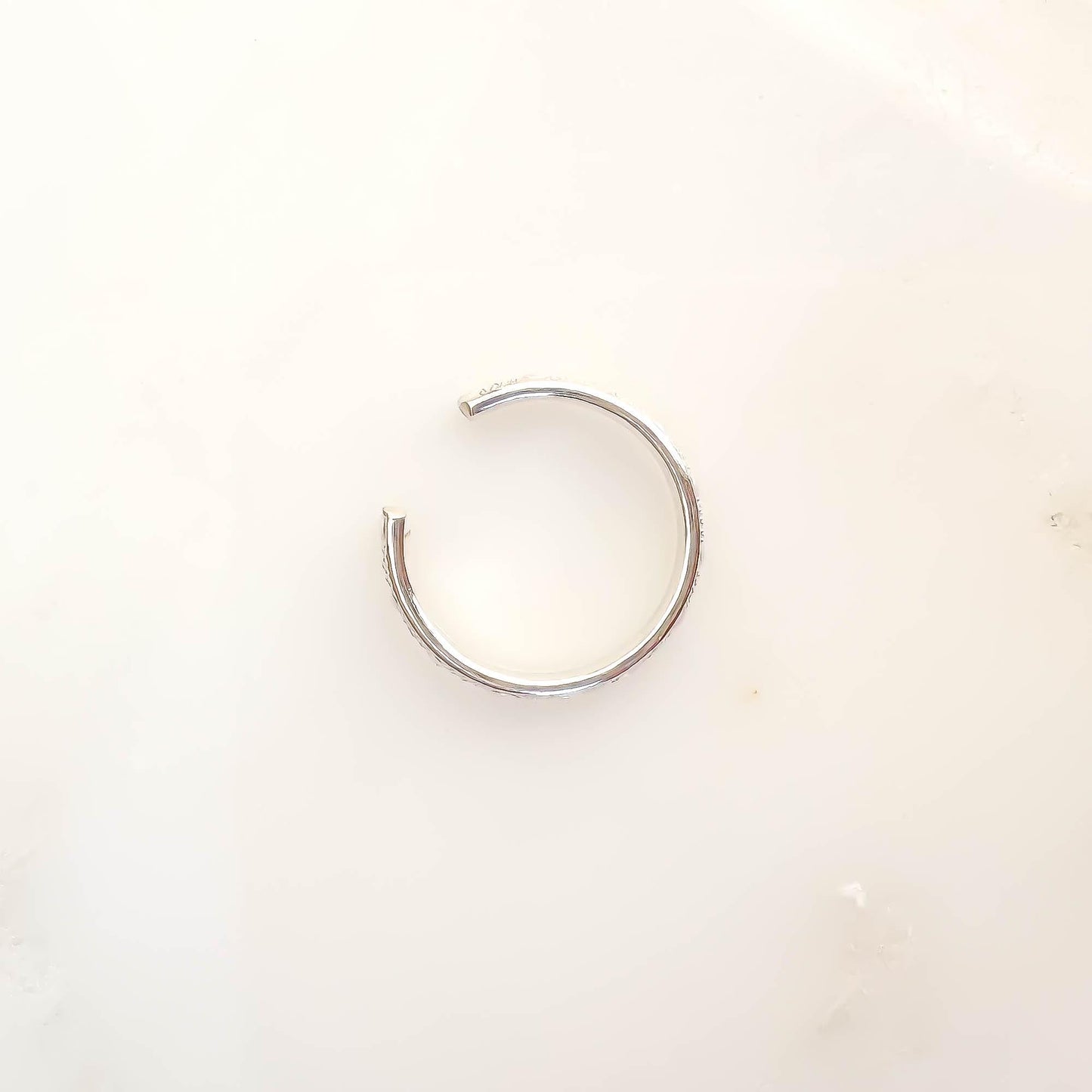 Dot Conch Ear Cuff, Sterling Silver