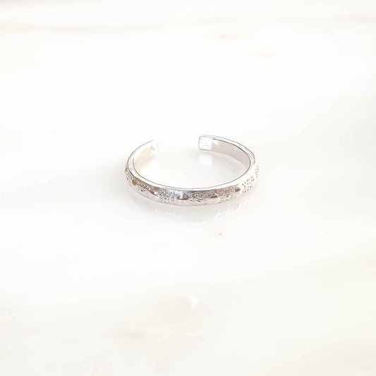 Dot Conch Ear Cuff, Sterling Silver