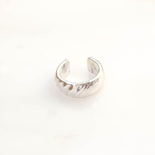Half Twist Mini Ear Cuff, Sterling Silver