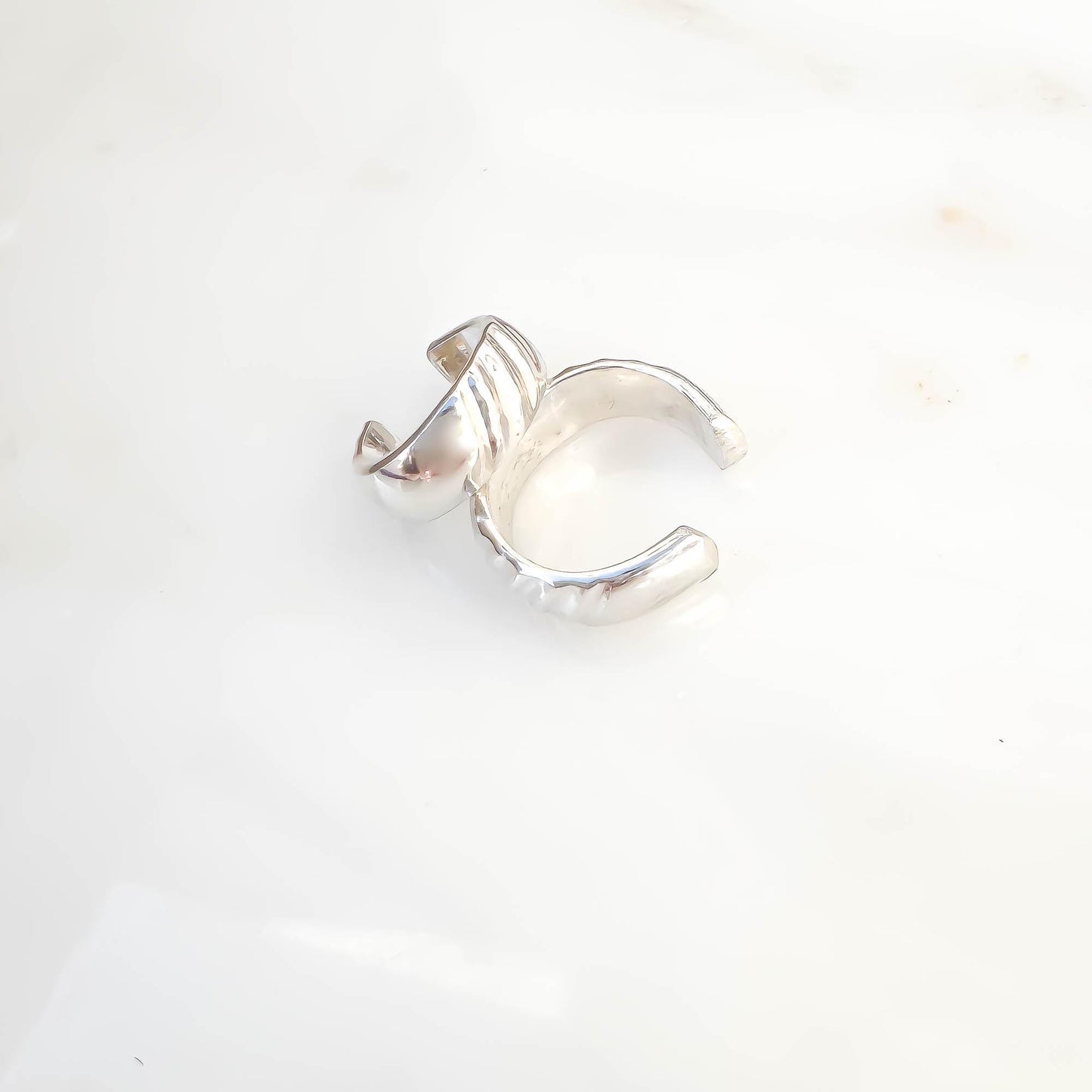 Half Twist Conch Ear Cuff, Sterling Silver