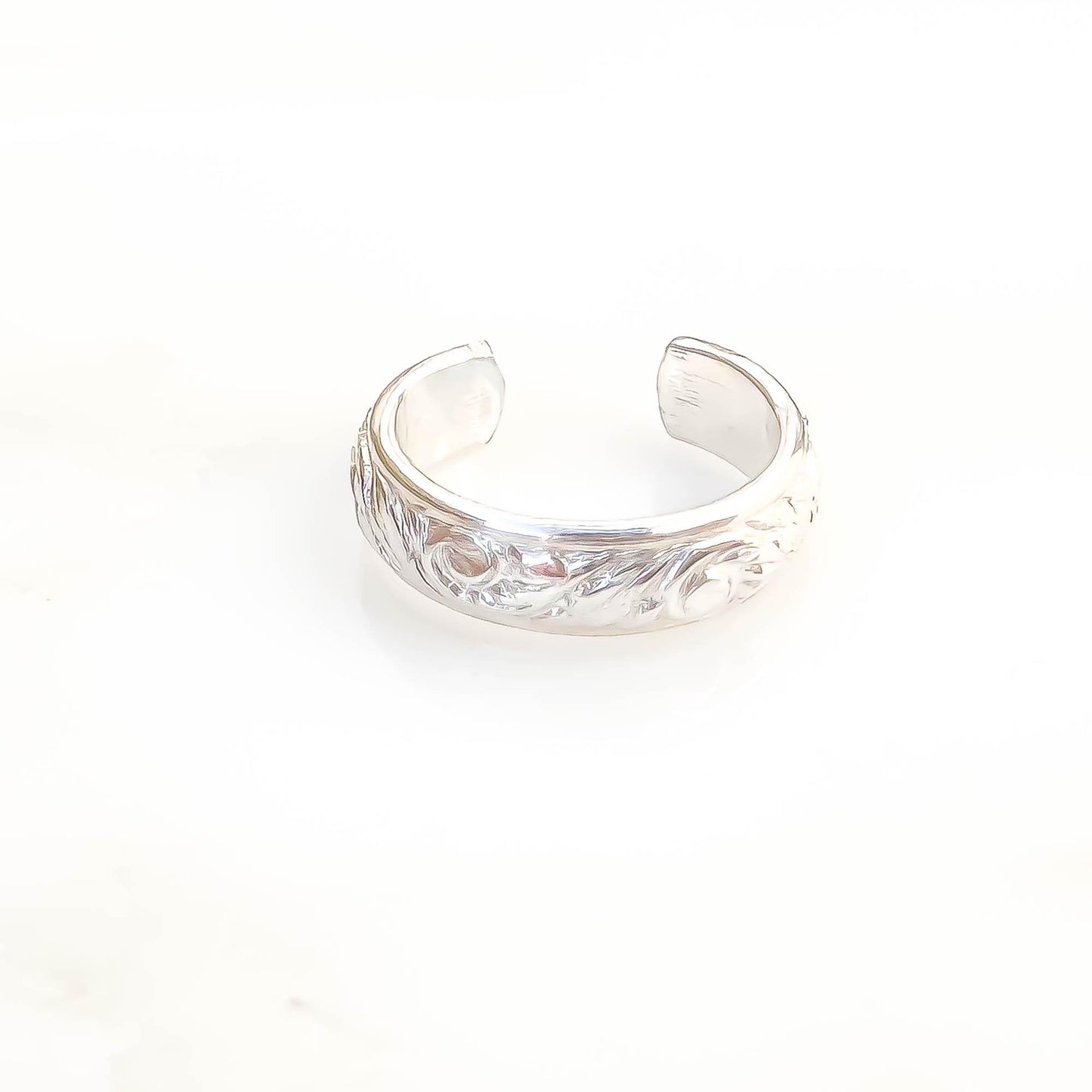 Leaf Swirl Conch Ear Cuff, Sterling Silver