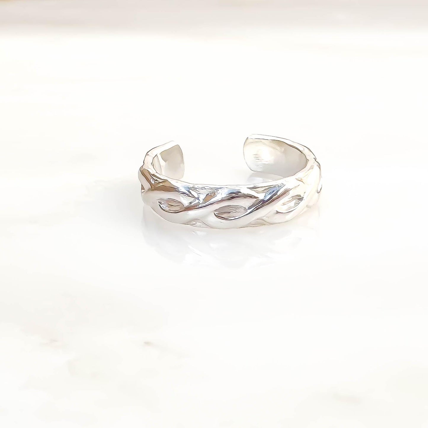 Intertwined Conch Ear Cuff, Sterling Silver