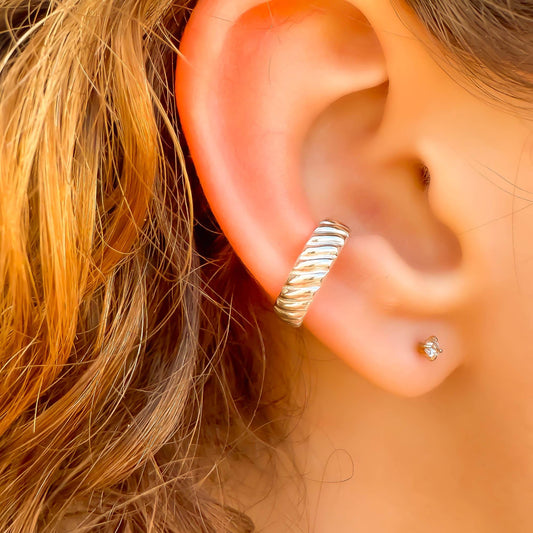 Curve Conch Ear Cuff, Sterling Silver
