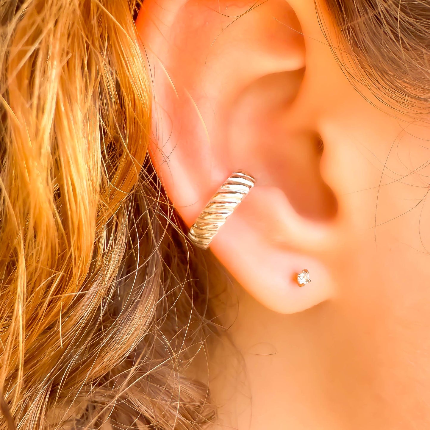 Curve Conch Ear Cuff, Sterling Silver