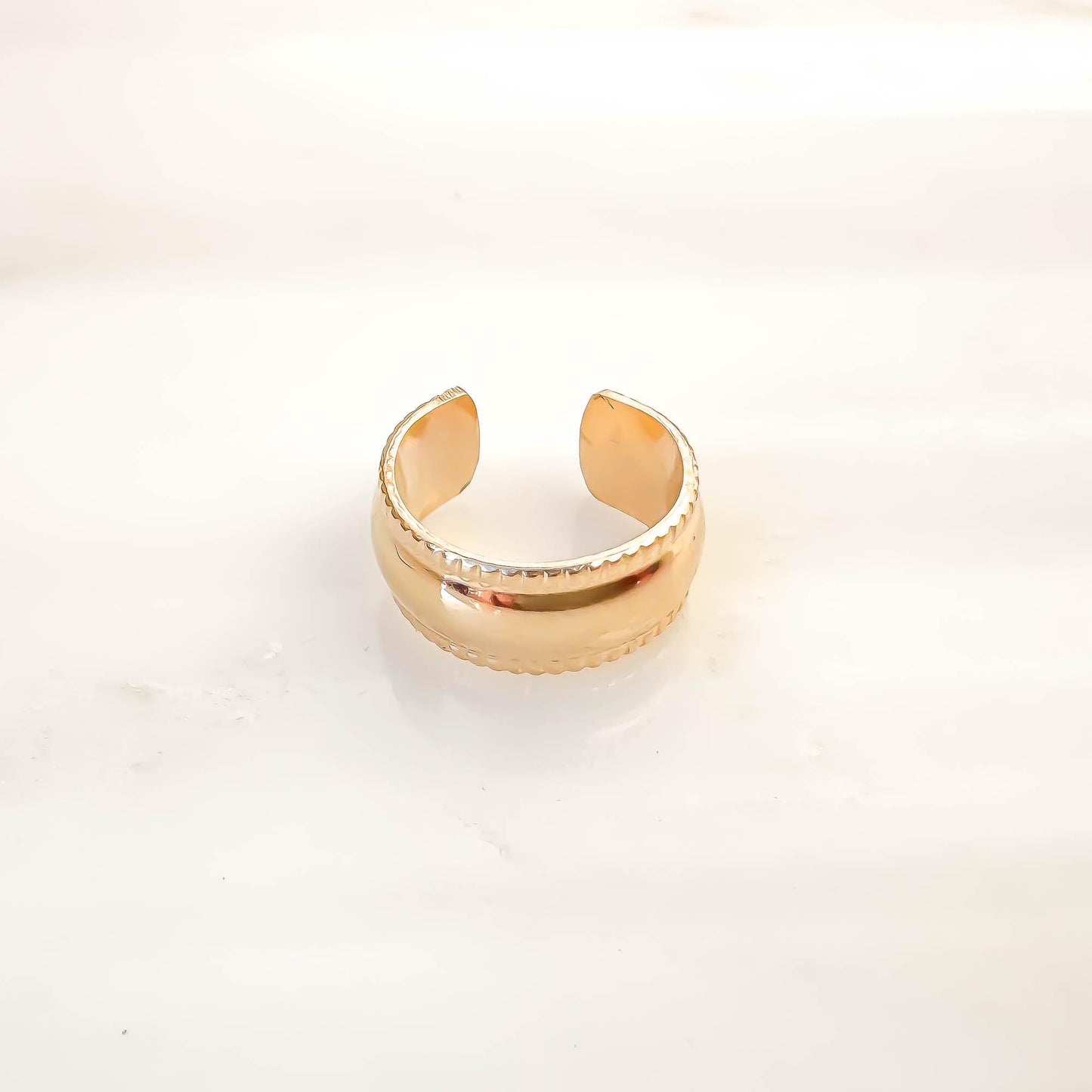 Domed Thick Conch Ear Cuff, 14K Gold Filled