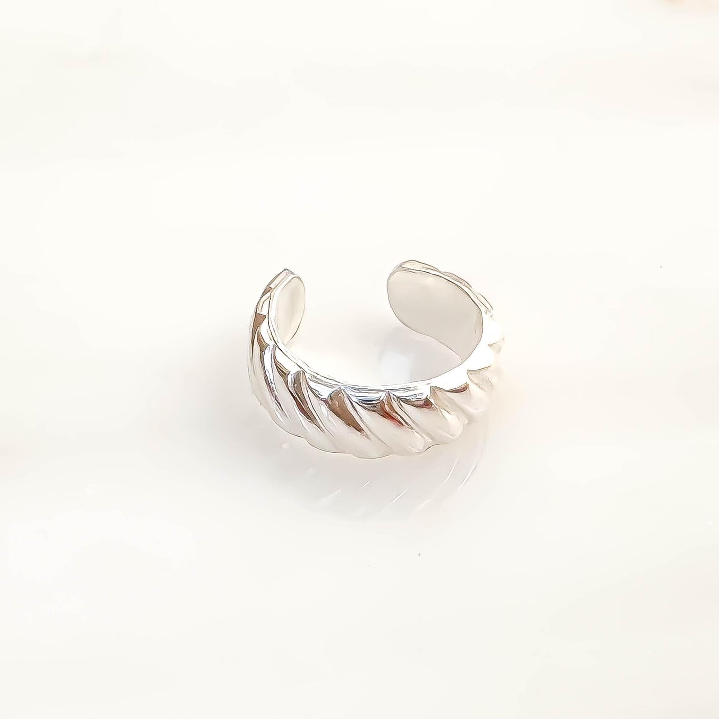 Curve Mini Ear Cuff, Sterling Silver
