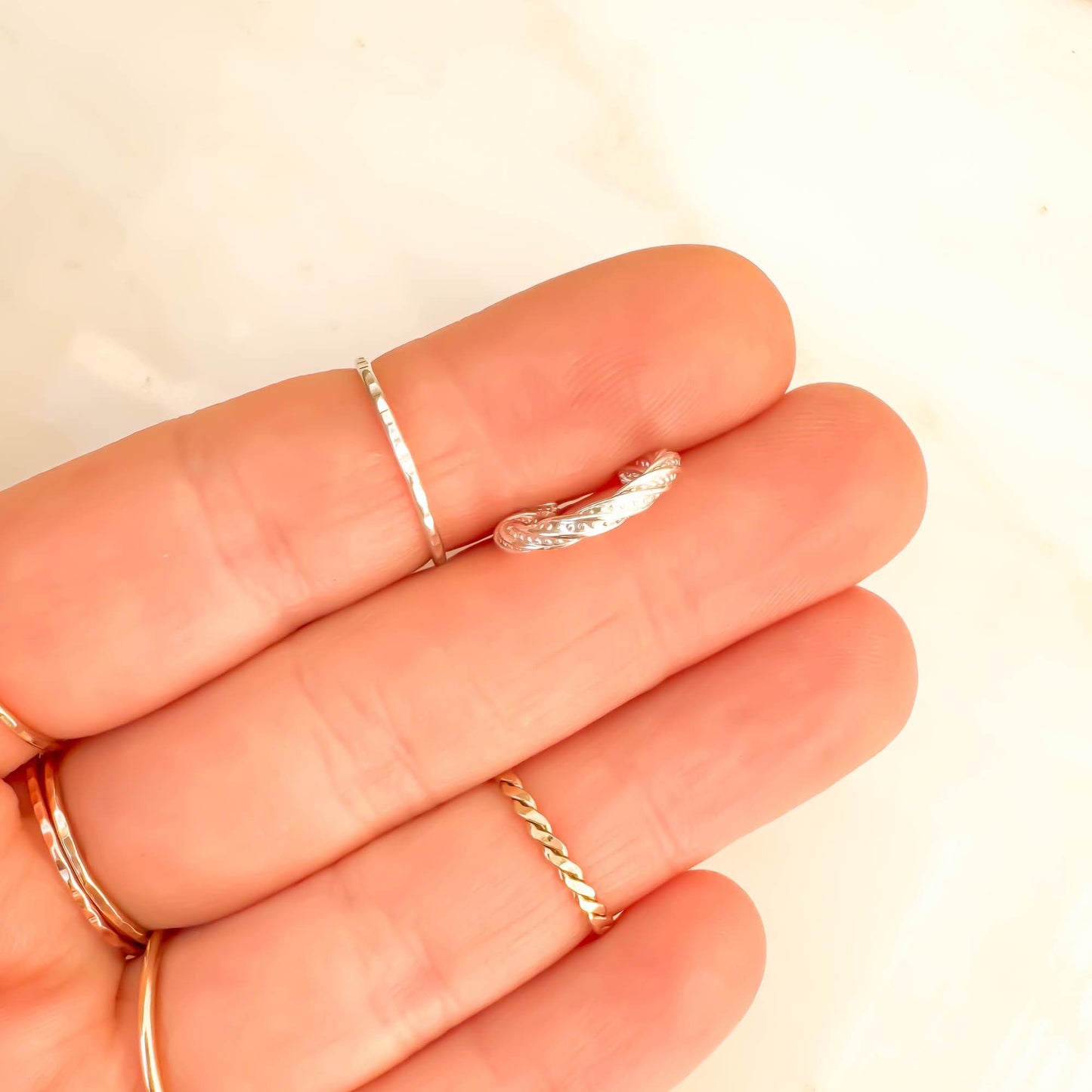 Thick Twist Conch Ear Cuff, Sterling Silver