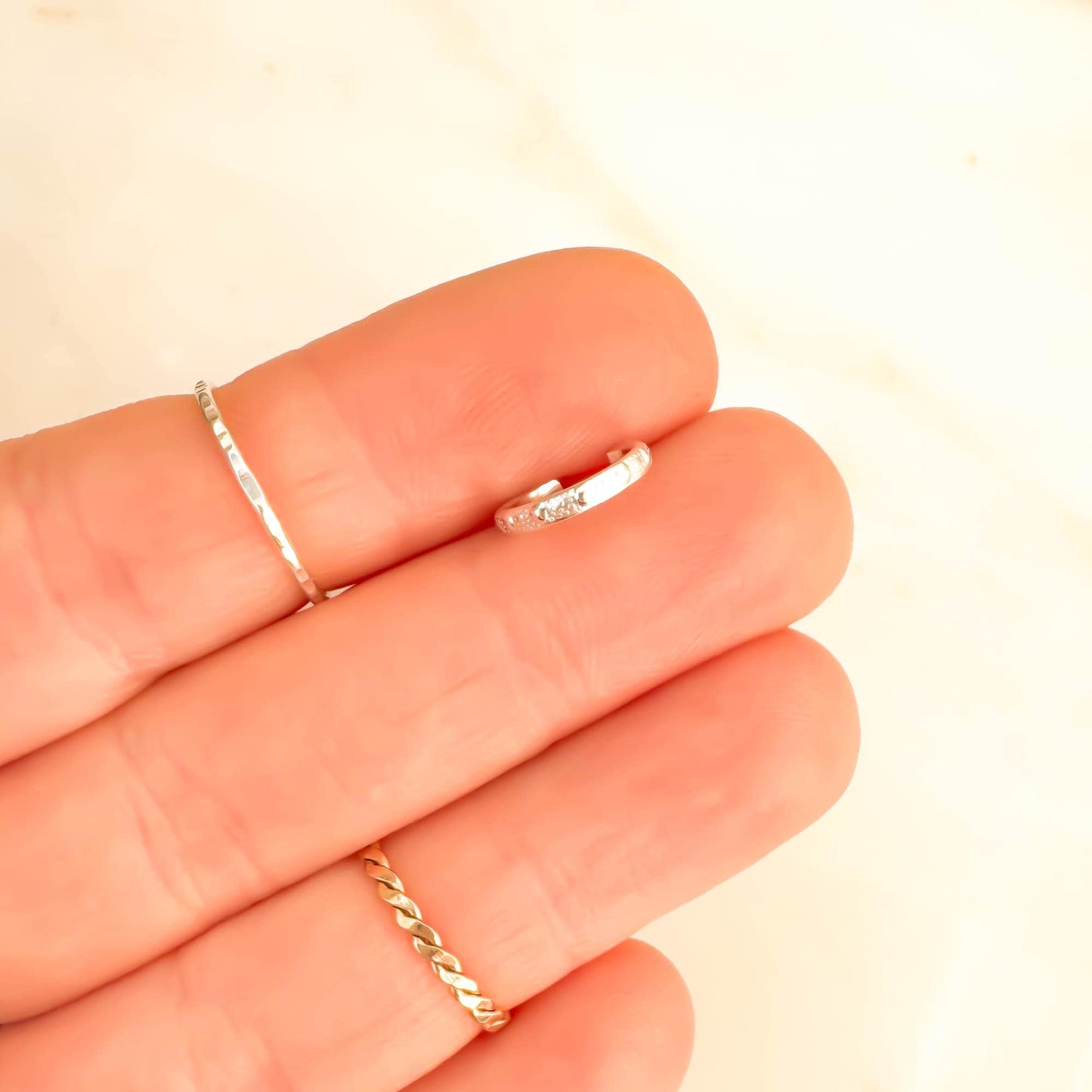 Dot Mini Ear Cuff, Sterling Silver