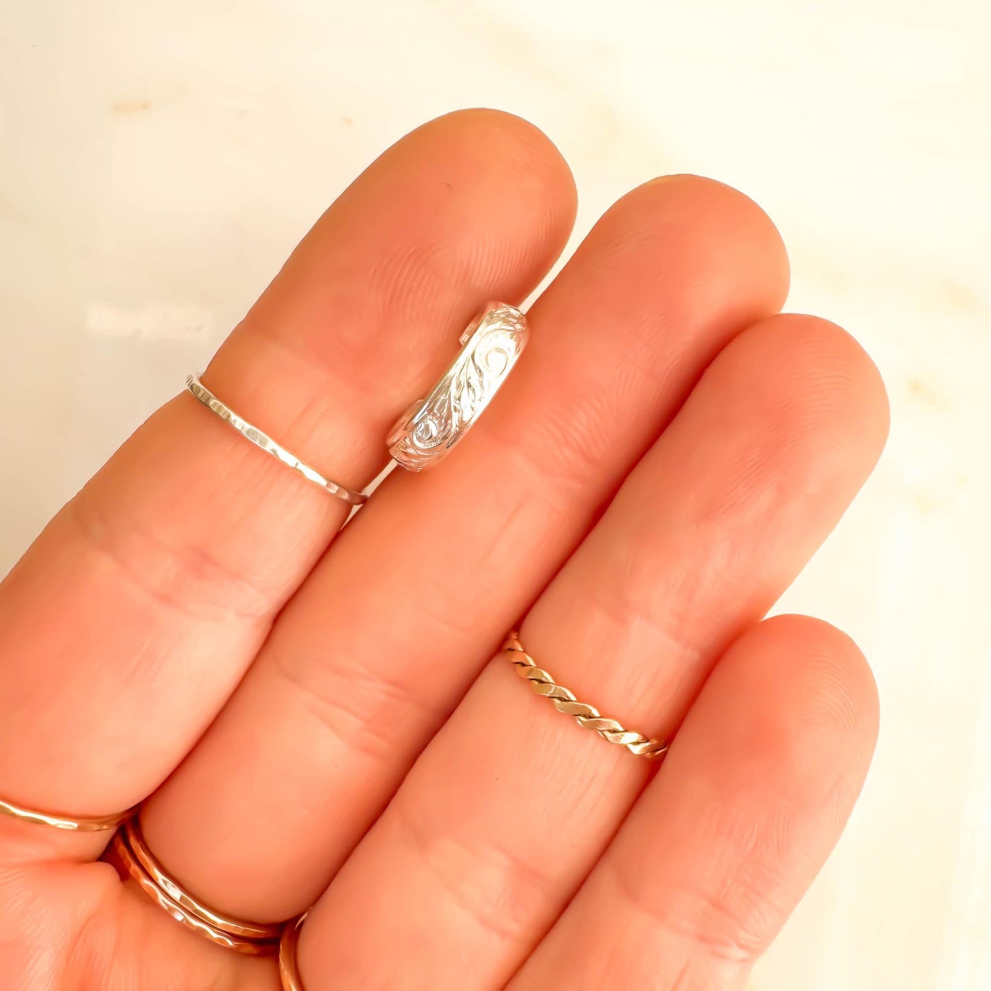 Leaf Swirl Conch Ear Cuff, Sterling Silver