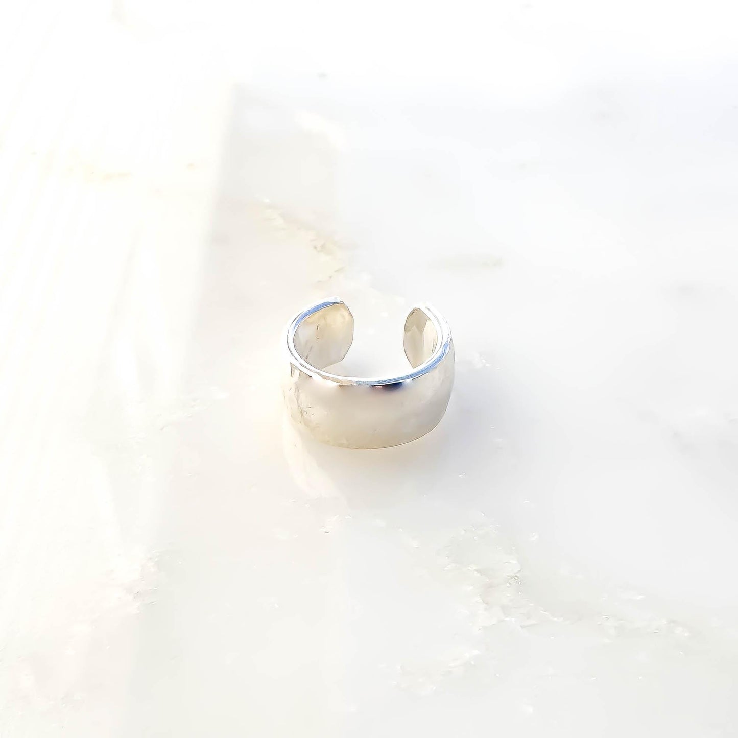 Thick Cartilage Ear Cuff, Sterling Silver