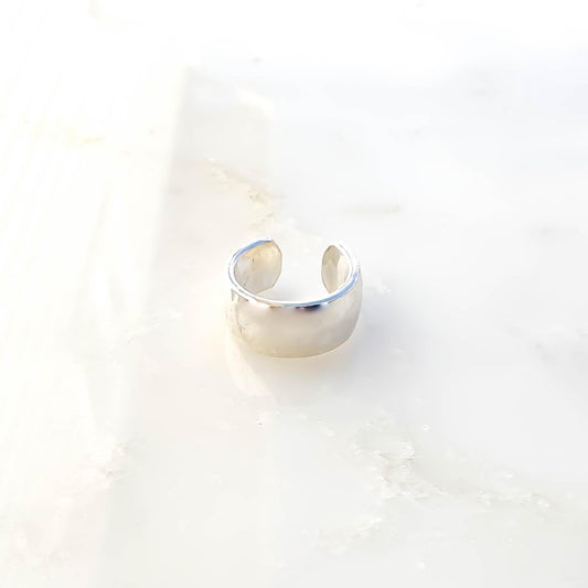 Thick Cartilage Ear Cuff, Sterling Silver